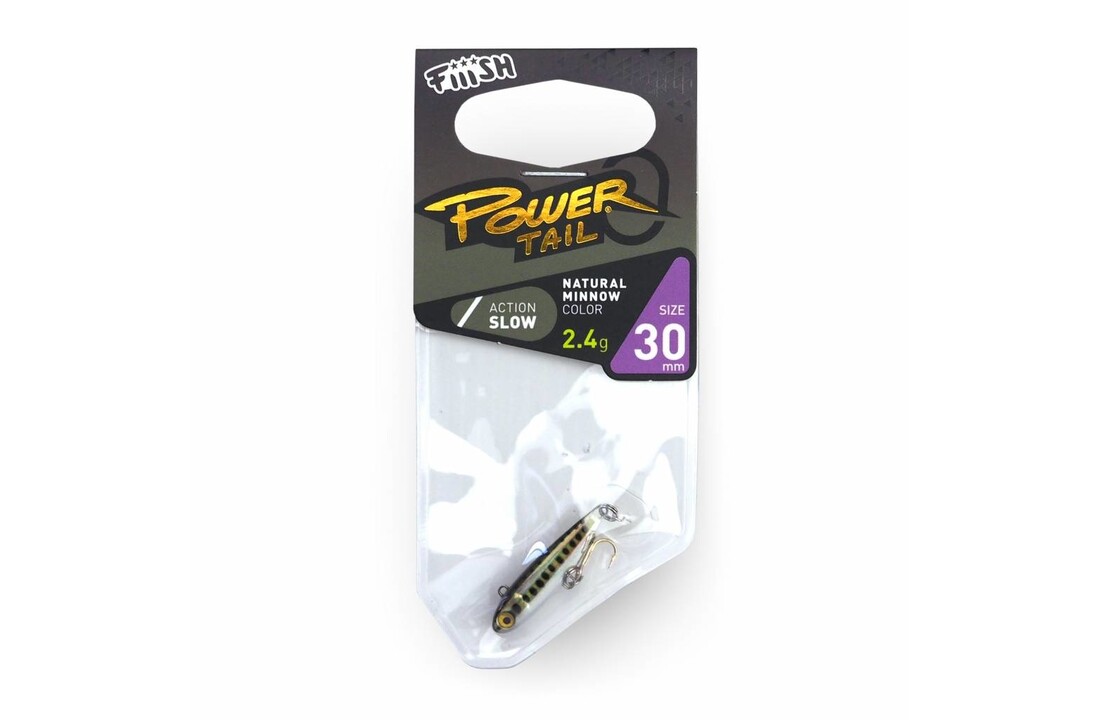 POWERTAIL 30MM SLOW 2.4 GRAM NATURAL MINNOW