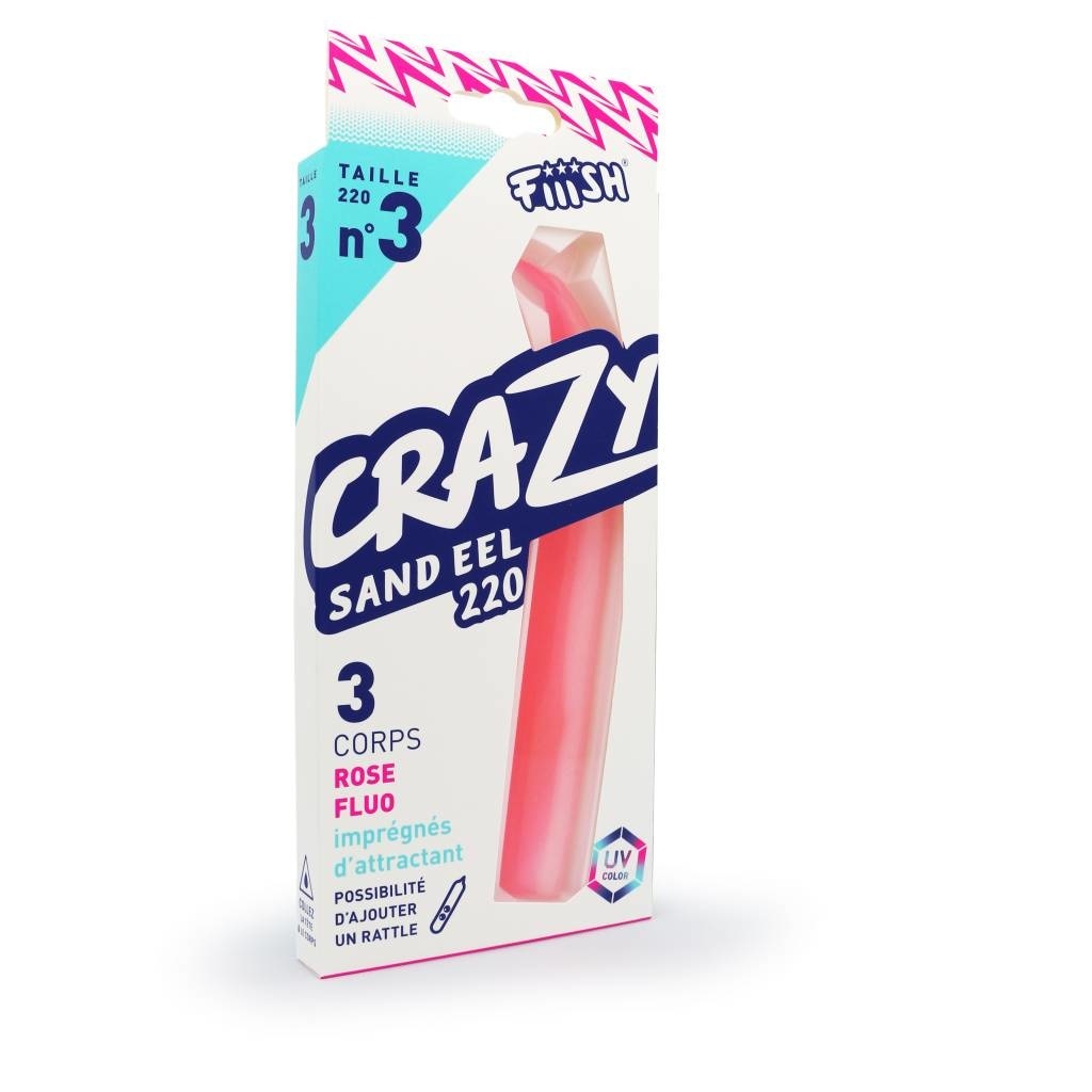 CRAZY SAND EEL 3 BODIES FLUO PINK