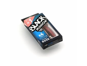 BLACK MINNOW 70 4 LURES BODIES PINK
