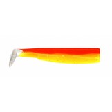 BLACK MINNOW 70 4 LURES BODIES ORANGE/YELLOW