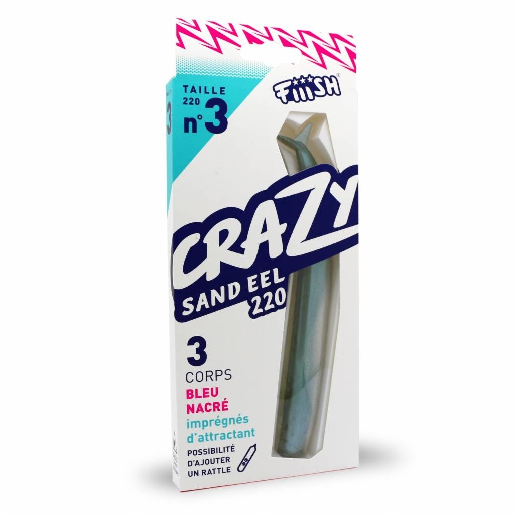 CRAZY SAND EEL 3 BODIES PEARL BLUE