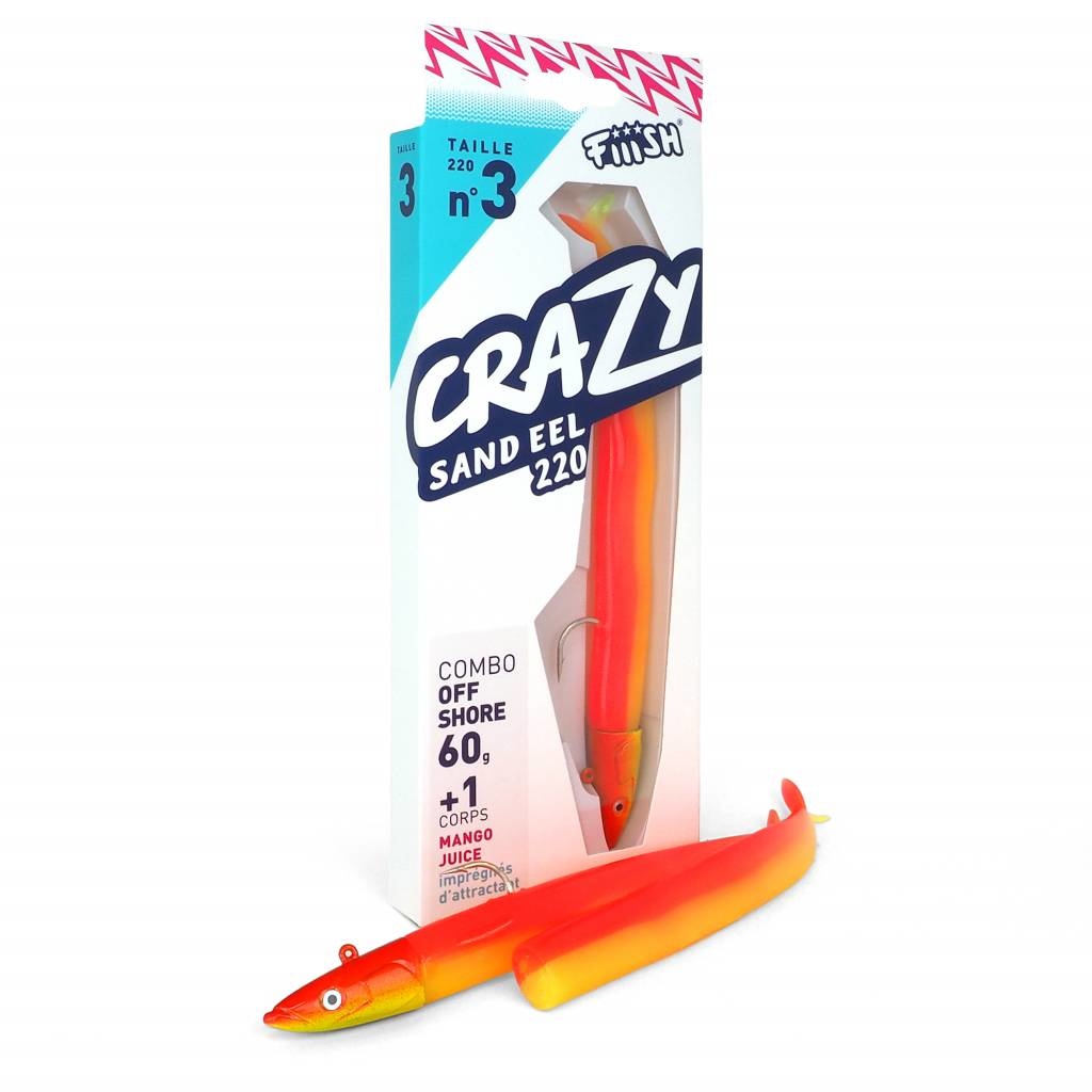 CRAZY SAND EEL 220 COMBO OFF SHORE 60 GRAM MANGO JUICE