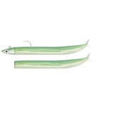 CRAZY SAND EEL 100 COMBO SHORE PEARL GREEN + 5 GRAM JIGHEAD PEARL GREEN + EXTRA BODY