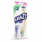CRAZY SAND EEL 100 COMBO OFF SHORE WHITE COCO + 10 GRAM JIGHEAD PEARL GREEN + EXTRA BODY