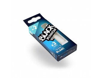 BLACK MINNOW 90 3 LURES BODIES WHITE