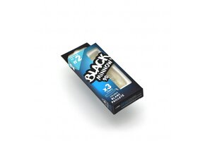 BLACK MINNOW 90 3 LURES BODIES GLITTERED WHITE