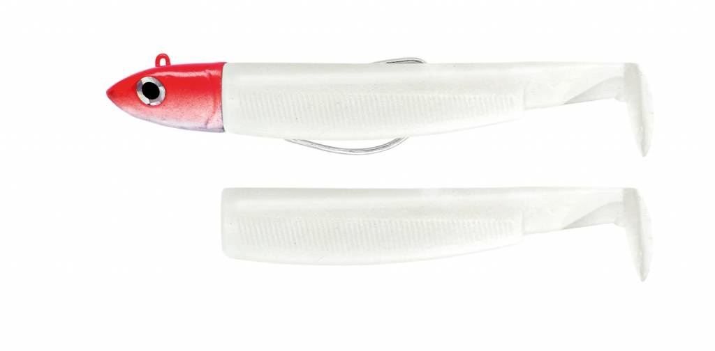 BLACK MINNOW 70 COMBO OFF SHORE 6 GRAM WHITE + LURE BODY WHITE JIGHEAD RED