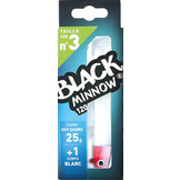 BLACK MINNOW 70 COMBO OFF SHORE 6 GRAM WHITE + LURE BODY WHITE JIGHEAD RED