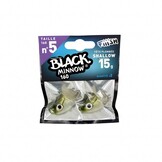 BLACK MINNOW 120 JIGHEAD KAKI SHALLOW 6 GRAM P/2