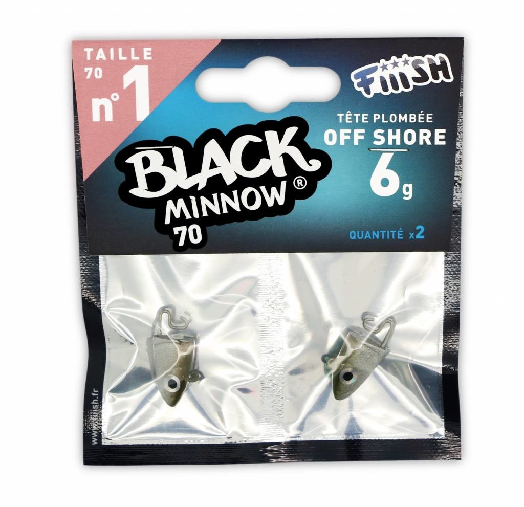 BLACK MINNOW 70 JIGHEAD KAKI OFF SHORE 6 GRAM