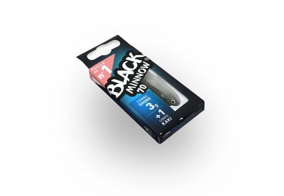 BLACK MINNOW 70 COMBO SHORE 3 GRAM KAKI + LURE BODY KAKI