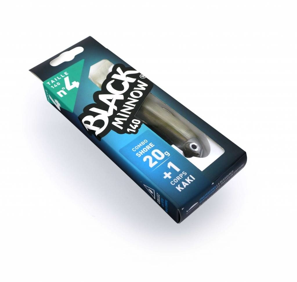 BLACK MINNOW 70 COMBO SHORE 3 GRAM KAKI + LURE BODY KAKI