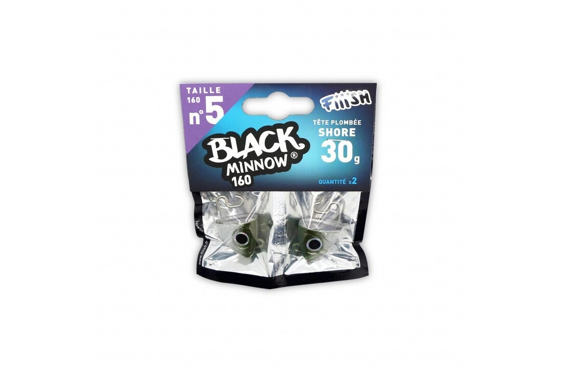 BLACK MINNOW 70 JIGHEAD KAKI SHORE 3 GRAM P/2