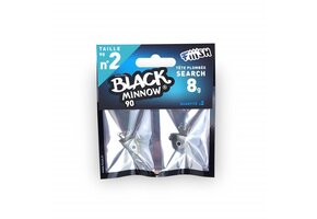 BLACK MINNOW 90 JIGHEAD SEARCH 8 GRAM KAKI P/2