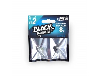 BLACK MINNOW 90 JIGHEAD SEARCH 8 GRAM KAKI P/2