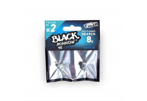 BLACK MINNOW 90 JIGHEAD SEARCH 8 GRAM KAKI P/2