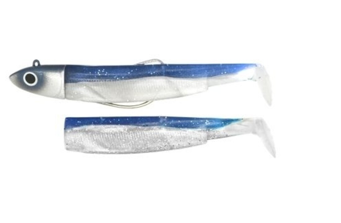 BLACK MINNOW 120 MAXI COMBO NATURAL 25 GRAM KAKI + GLITTERED KAKI + BLUE