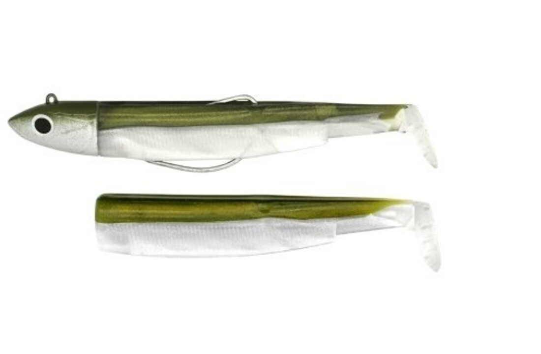 BLACK MINNOW 120 MAXI COMBO NATURAL 25 GRAM KAKI + GLITTERED KAKI + BLUE