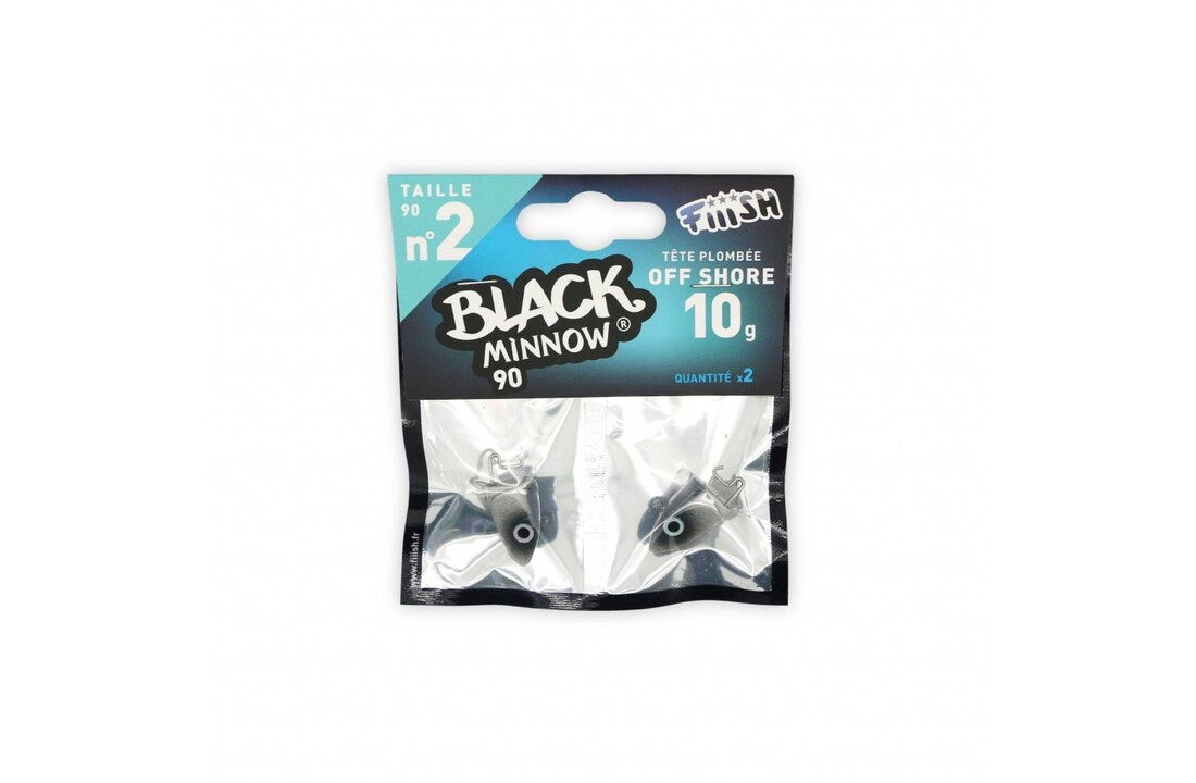 BLACK MINNOW 90 JIGHEAD BLUE OFF SHORE 10 GRAM P/2