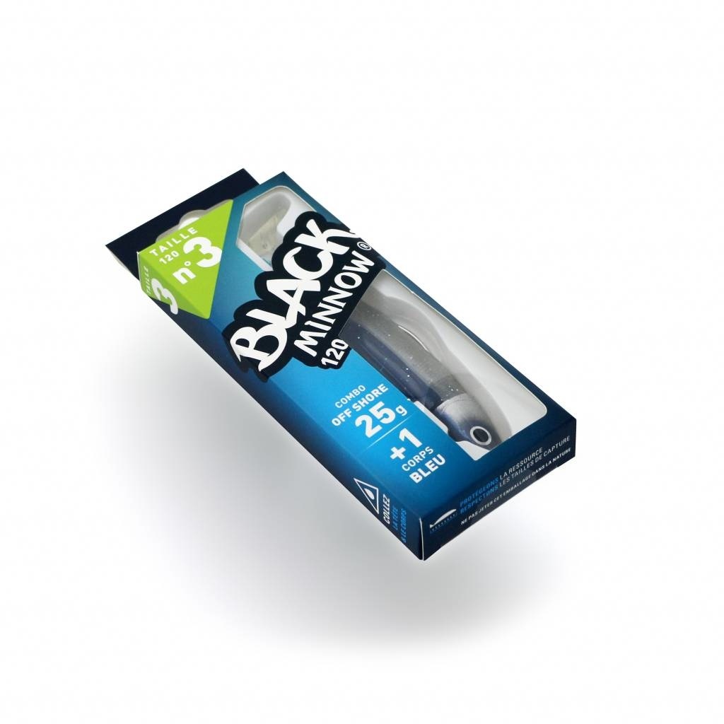 BLACK MINNOW 90 COMBO OFF SHORE 10 GRAM BLUE + LURE BODY BLUE