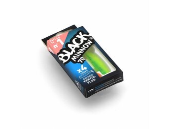 BLACK MINNOW 90 3 BODIES GREEN/ORANGE