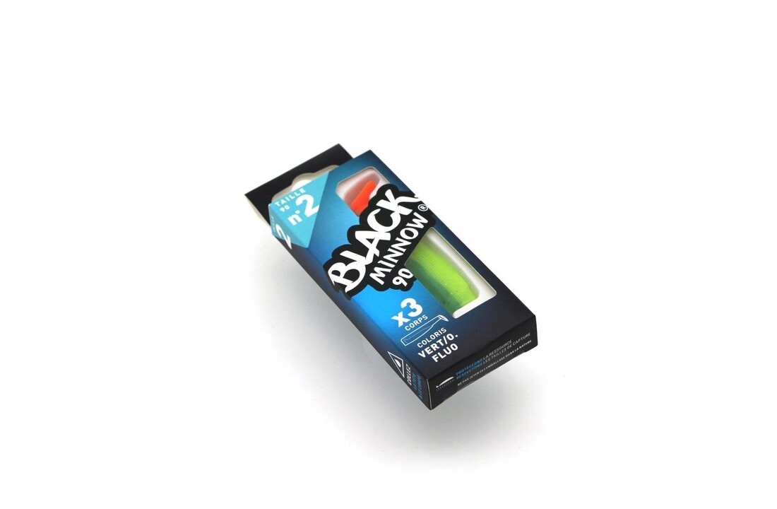 BLACK MINNOW 90 3 BODIES GREEN/ORANGE