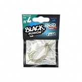 BLACK MINNOW 70 4 HOOKS KROG PREMIUM BY VMC