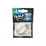 BLACK MINNOW 70 4 HOOKS KROG PREMIUM BY VMC