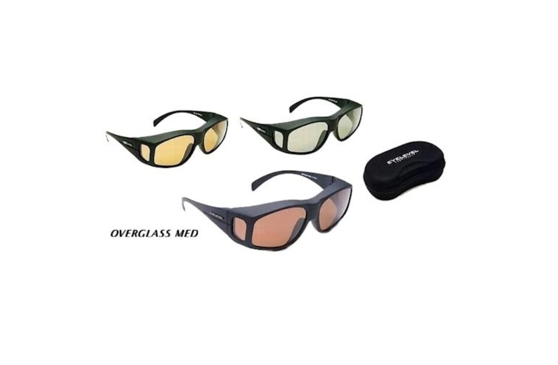 POLARIZED OVERGLASS MEDIUM SUNGLASSES GRIJS