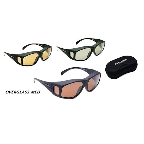 POLARIZED OVERGLASS MEDIUM SUNGLASSES GRIJS