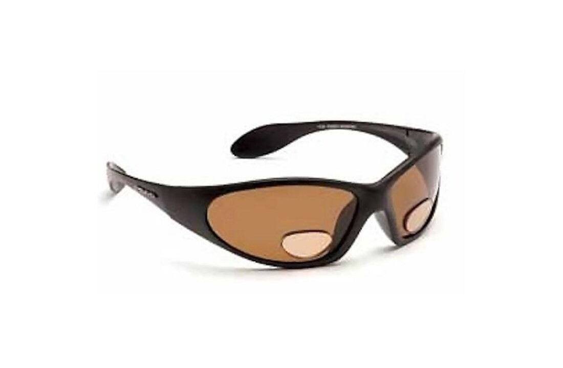 STRIKER ZONNEBRIL MET LEESGEDEELTE AMBER +2.00