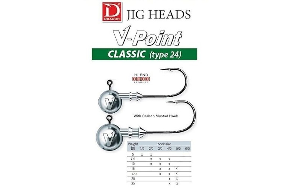 V-POINT LOODKOP CLASSIC 5 GRAM #1/0 P/5