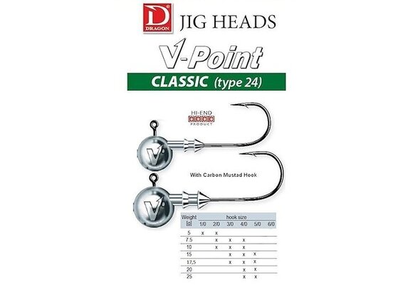 V-POINT LOODKOP CLASSIC 5 GRAM #1/0 P/5