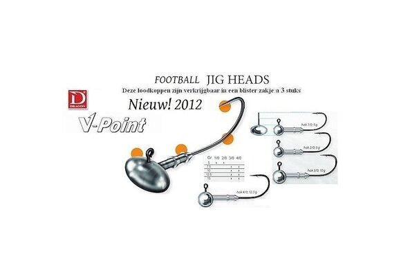 V-POINT LOODKOP FOOTBALL 5 GRAM #1/0 P/3