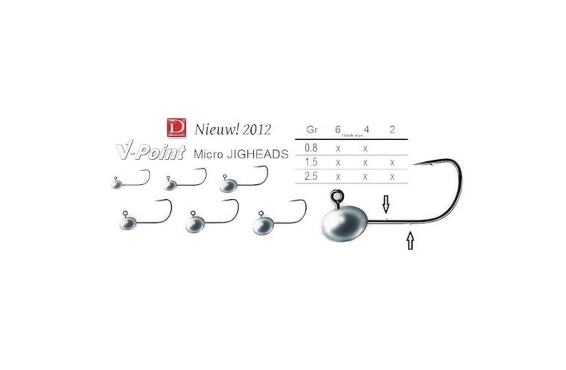 V-POINT LOODKOP MICRO 0.8 GRAM #4 P/5