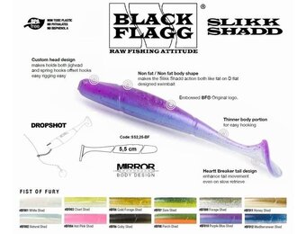 SLIKK SHADD 5.5 CM NATURAL DROPSHOT P/10
