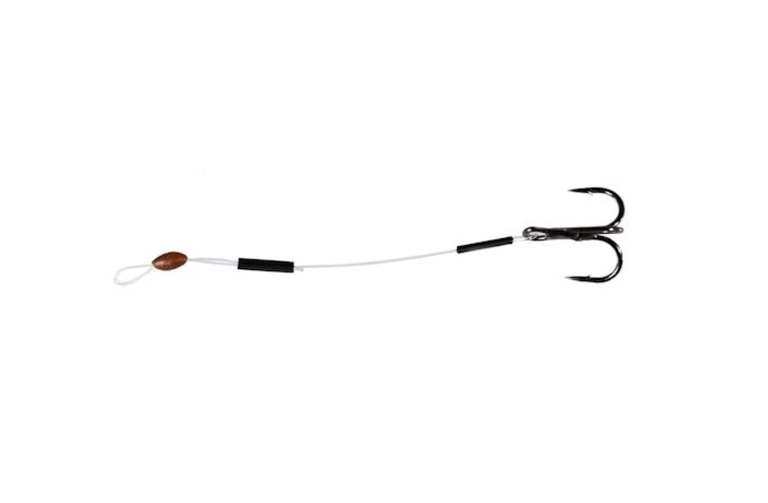TREBLE HOOK STINGERS NYLON LEADER P/3