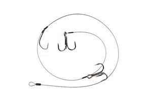 TREBLE HOOK DEADBAIT LEADERS 50CM