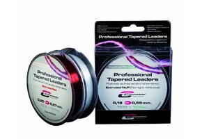 PROFESSIONAL TAPER LEADERS 15X10 - 0.20-0.57 RED