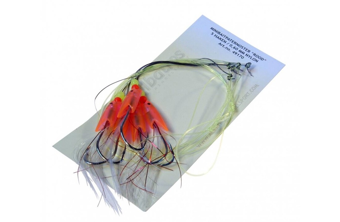 MINIBAIT PATERNOSTER 5 HKS RED #1/0