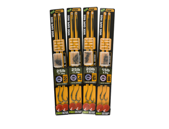 EDGES CURVE SHORT RIG GREEN X2 20LB SIZE 6