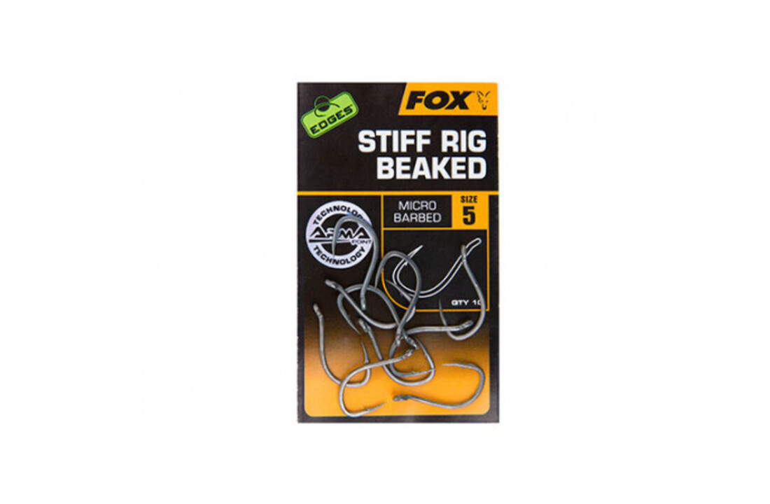 EDGES STIFF RIG BEAKED HOOK 8