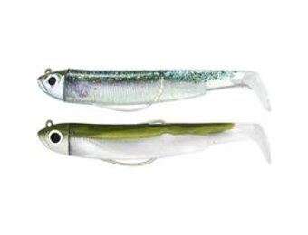 BLACK MINNOW 70 DOUBLE COMBO SHORE 3 GRAM  WINE GLITTER-KHAKI GLITTER