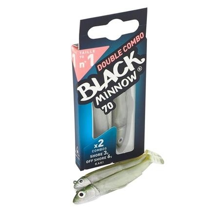 BLACK MINNOW 70 DOUBLE COMBO SHORE 3 GRAM   OFF SHORE-6G A KHAKI