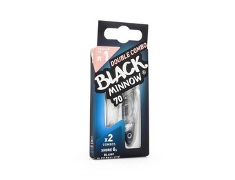 BLACK MINNOW DOUBLE COMBO OFF SHORE 6 GRAM WHITE-BLUE GLITTER