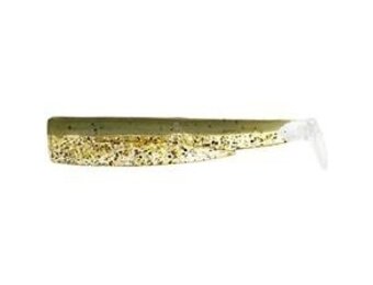 BLACK MINNOW  4 LURES BODIES BROWN GLITTER