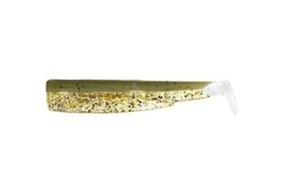 BLACK MINNOW 4 LURES BODIES BROWN GLITTER