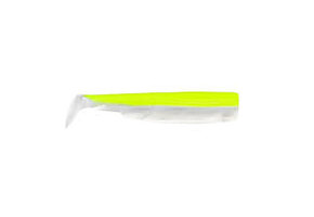 BLACK MINNOW  4 LURES BODIES YELLOW FLUO/WHITE