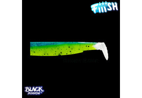 BLACK MINNOW 4 LURES BODIES  SLEEPY GREEN