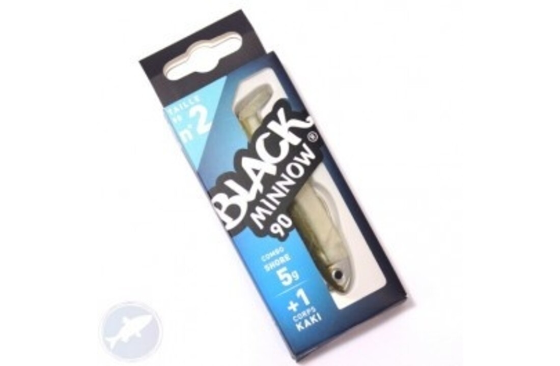 BLACK MINNOW 90 COMBO OFF SHORE 5 GRAM KAKI + LURE BODY KAKI